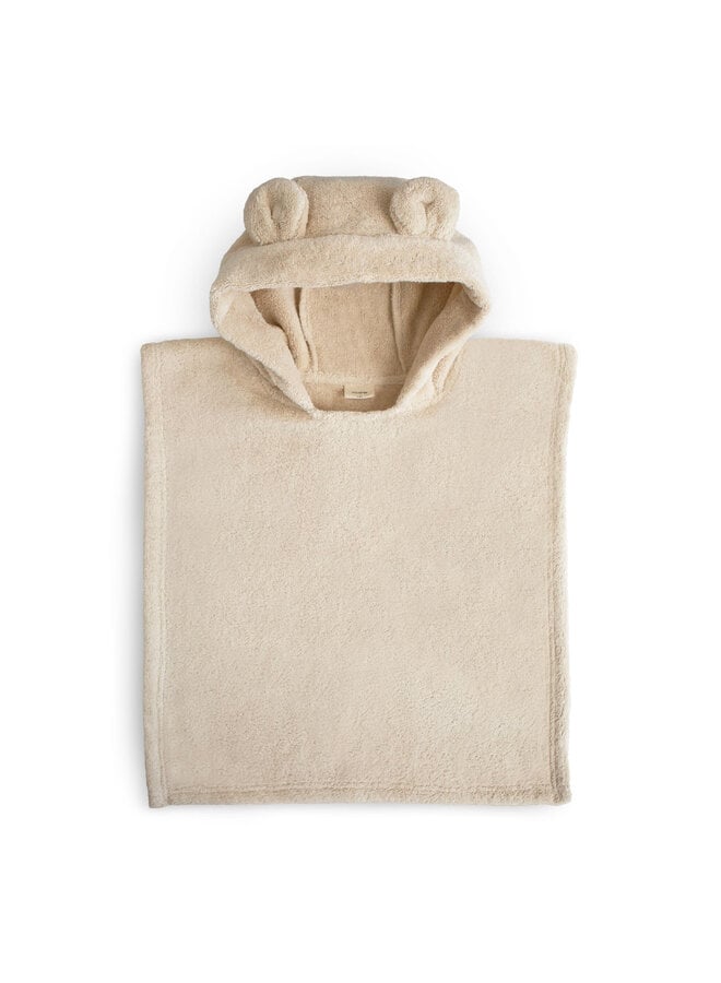 Bear Poncho Towel - Fog - Mushie