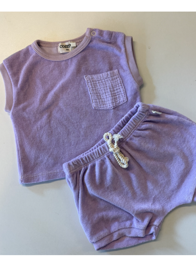 Soft Terry Shirt Gage - Lavender - My Little Cozmo