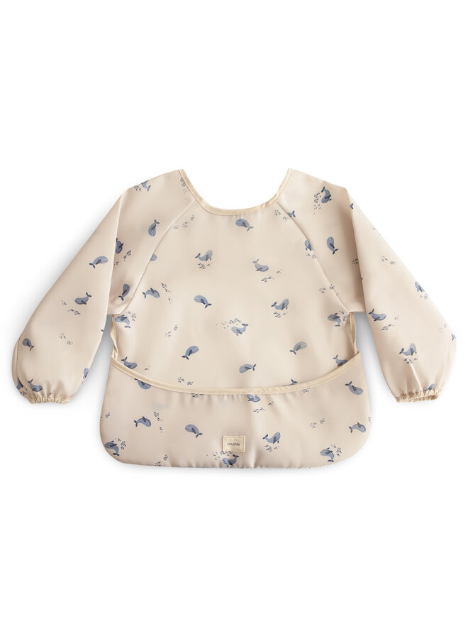 Long Sleeve Bib - Whale - Mushie