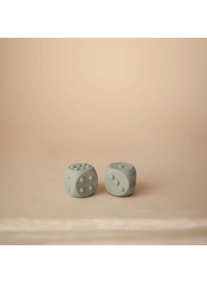 Dice Press Toy - Cambridge Blue/Sand - Mushie