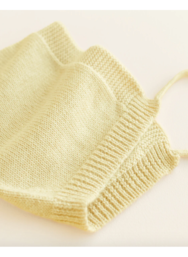 Pixie Bonnet Isidor - Light Yellow - M (4-12M) - HVID