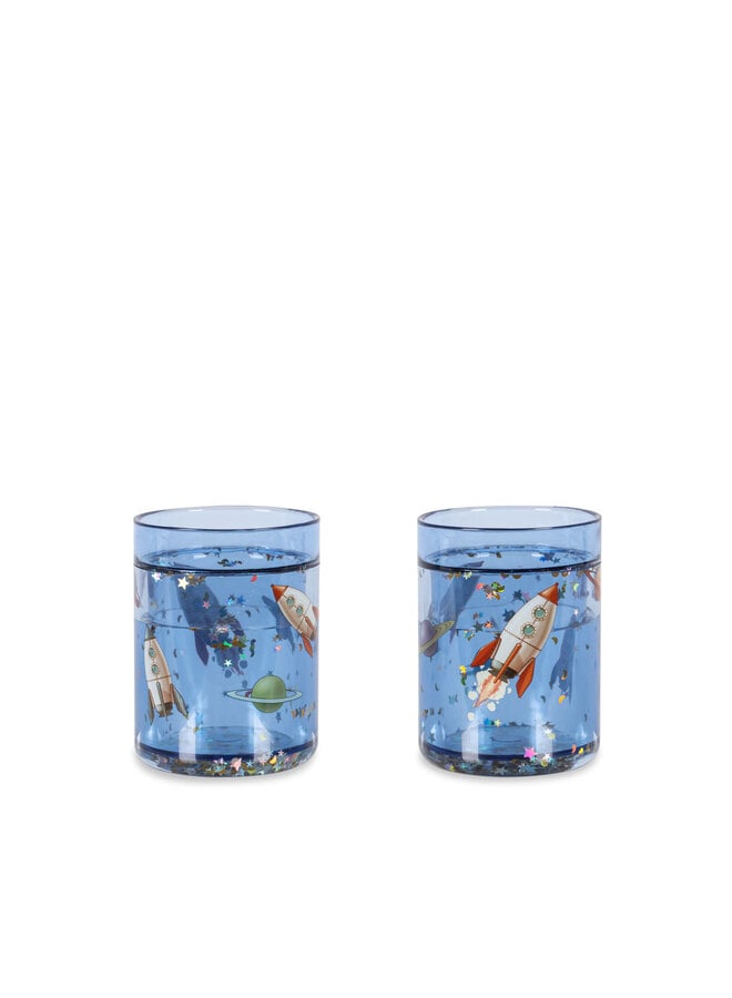 2 Pack Glitter Cups - Outer Space - Konges Slojd