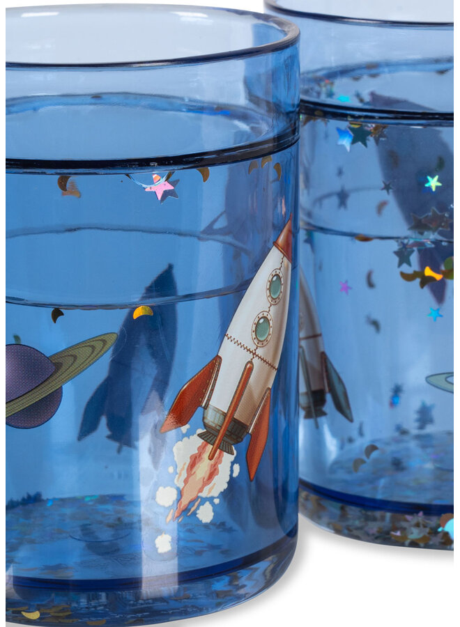 2 Pack Glitter Cups - Outer Space - Konges Slojd