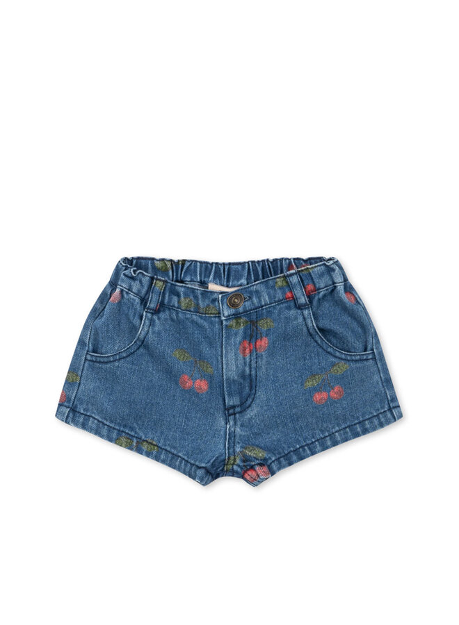 Magot Shorts  - Ma Grande Cerise Denim - Konges Slojd