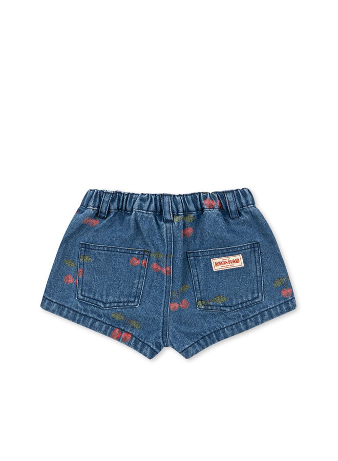Magot Shorts  - Ma Grande Cerise Denim - Konges Slojd