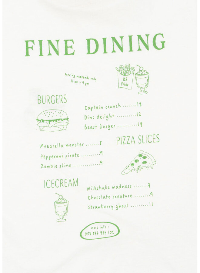 Era Tee - Off White/Fine Dining - Konges Slojd