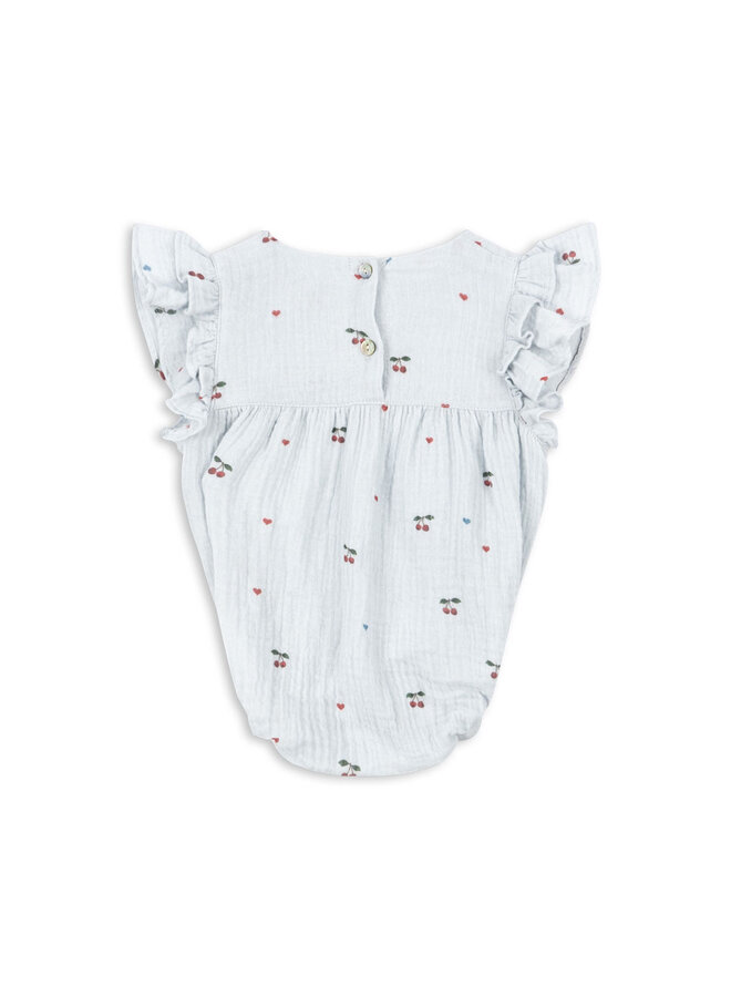 Coco Romper  - Cherry Blue Coeur - Konges Slojd