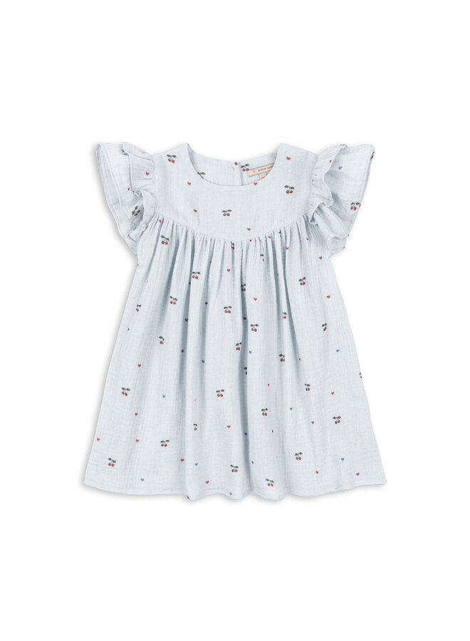 Coco Dress  - Cherry Blue Coeur - Konges Slojd