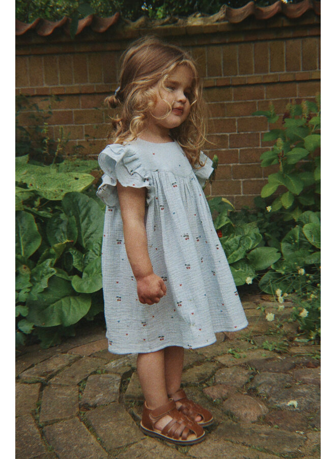 Coco Dress  - Cherry Blue Coeur - Konges Slojd