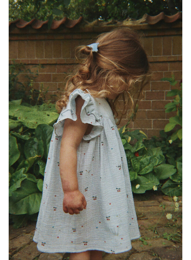 Coco Dress  - Cherry Blue Coeur - Konges Slojd