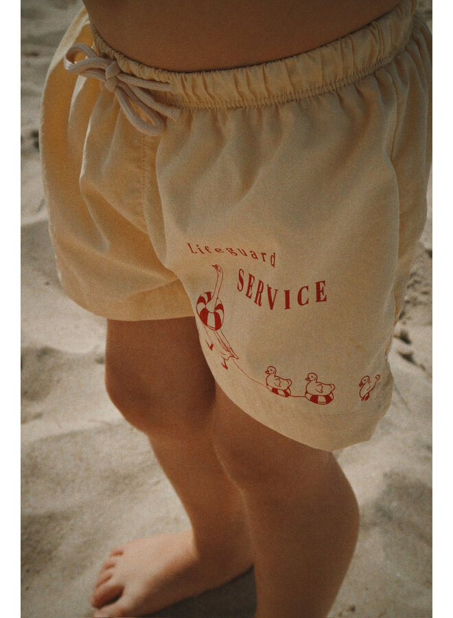 Pomio Short Swim Shorts  - Banana Crepe - Konges Slojd