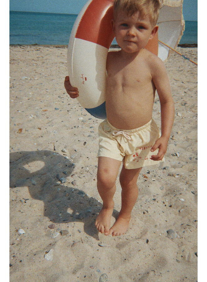 Pomio Short Swim Shorts  - Banana Crepe - Konges Slojd