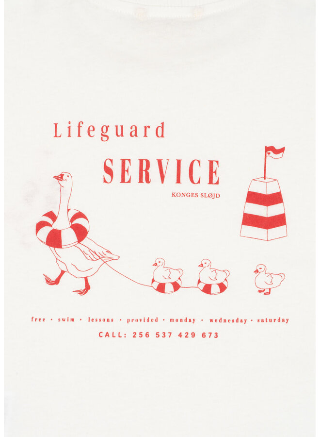Era Tee - Off White/Lifeguard Service - Konges Slojd