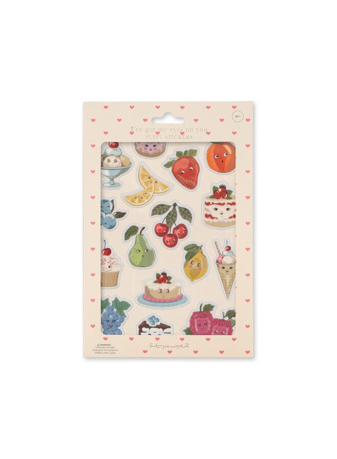 Puffy Stickers - Fruity - Konges Slojd