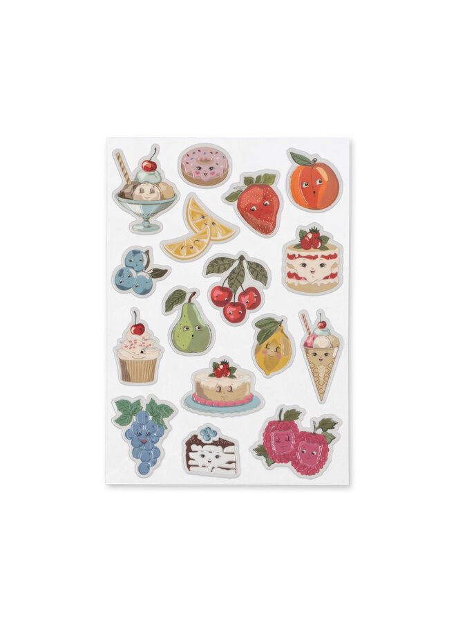 Puffy Stickers - Fruity - Konges Slojd