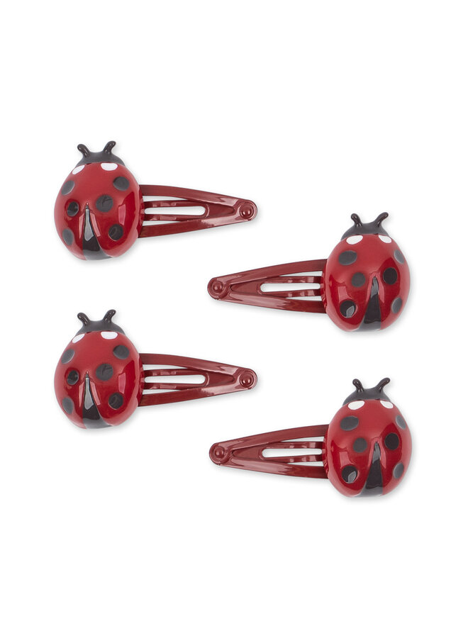 Ladybug 4 Pack Hair Clips - Konges Slojd