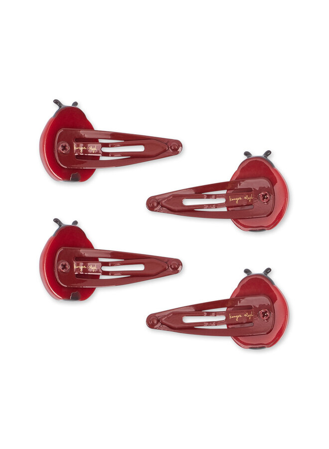 Ladybug 4 Pack Hair Clips - Konges Slojd