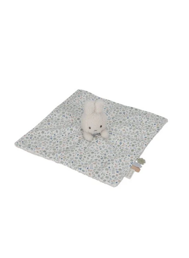 Knuffeldoekje Nijntje - Blauw Lucky Leaves - Little Dutch