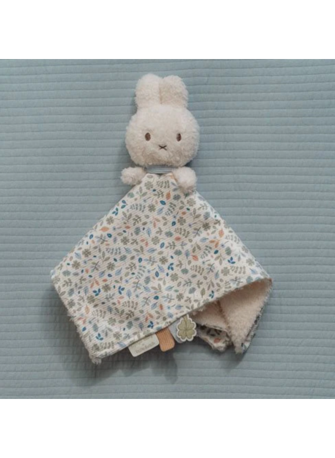 Knuffeldoekje Nijntje - Blauw Lucky Leaves - Little Dutch