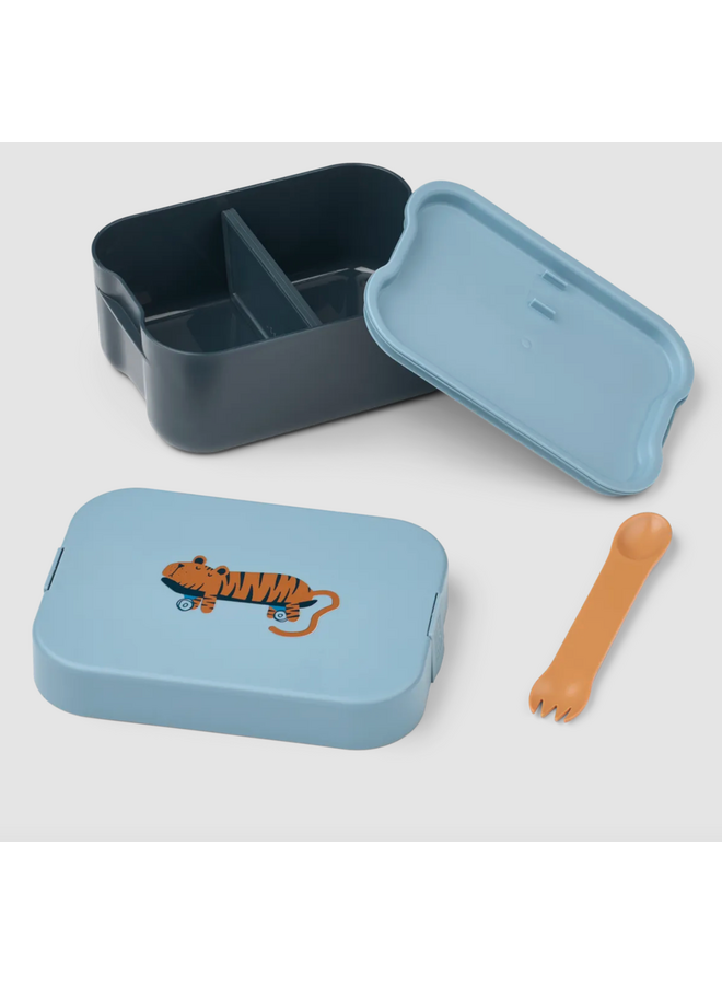 Lunchbox Kamil - Tiger/Beach Blue - Liewood