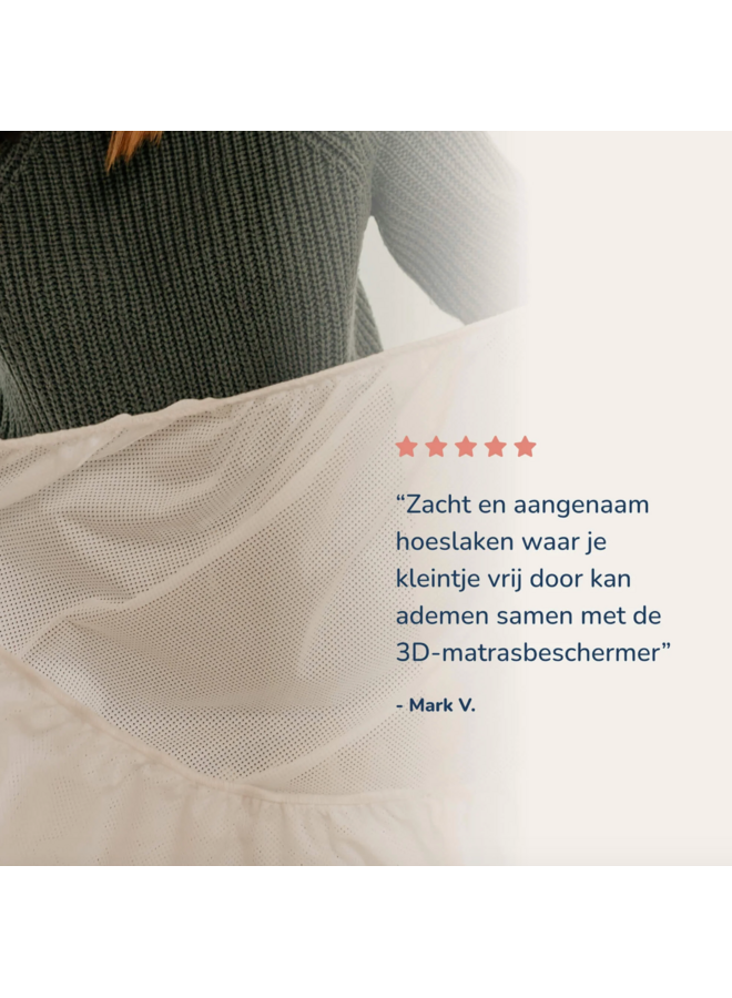 Hoeslaken 40x80 - Wit - Aerosleep