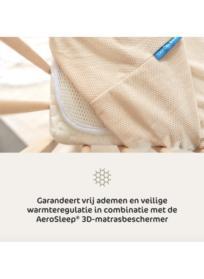 Hoeslaken 60x120 - Almond - Aerosleep