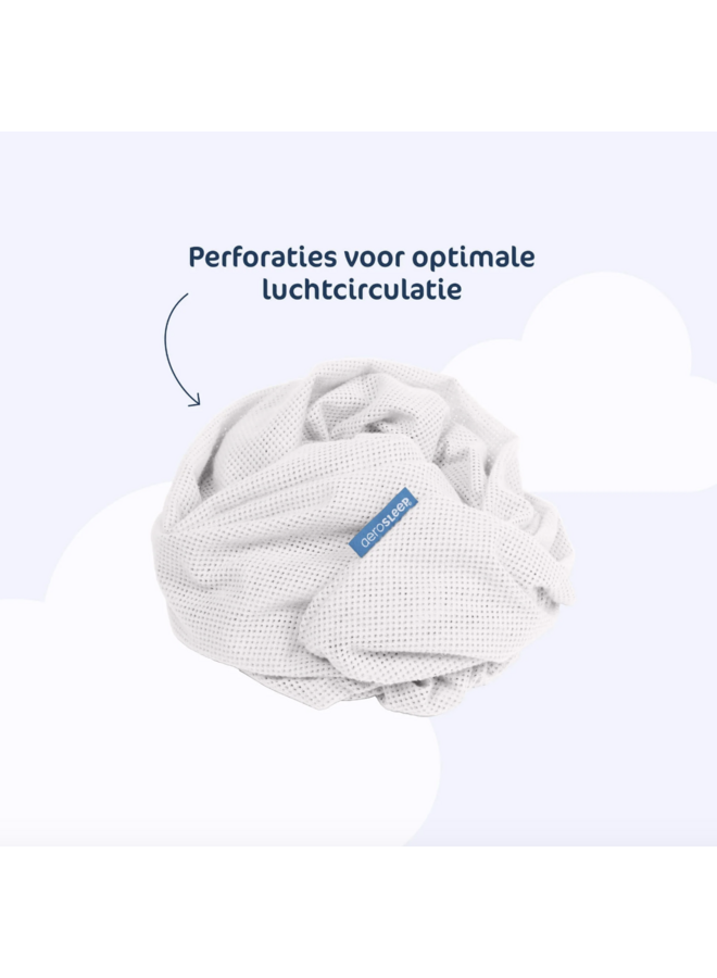 Hoeslaken 50x80 - Wit - Aerosleep