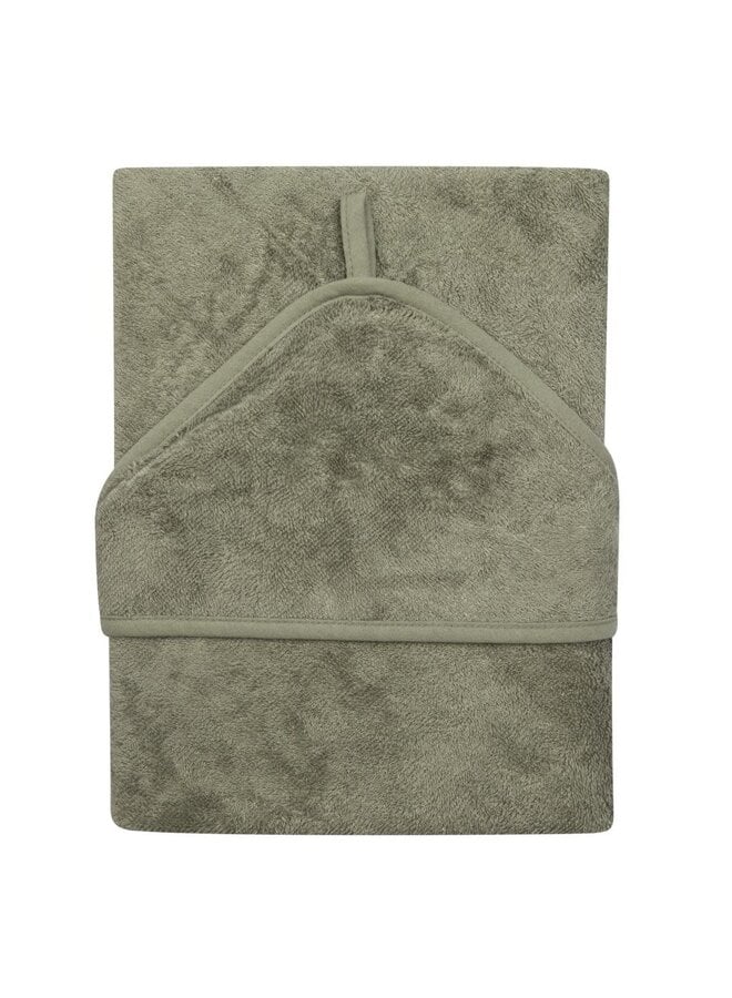 Hooded towel  XXL (95x95) - Whisper green - Timboo