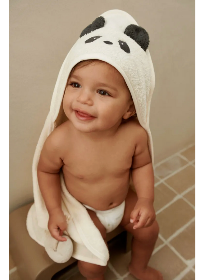 Albert Hooded Towel - Panda - Liewood