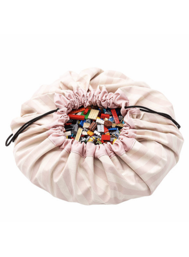 Speelgoed Opbergzak  - Stripes Pink - Play & Go