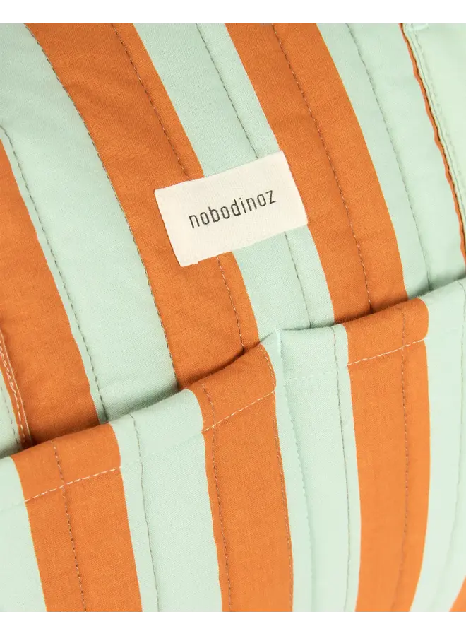 Stroller Bag Stories Limited - Green Orange Stripes - Nobodinoz