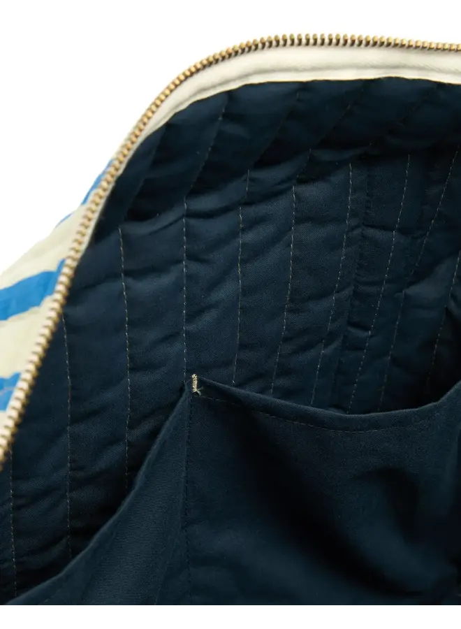 Stroller Bag Stories Limited - Green Blue Stripes - Nobodinoz