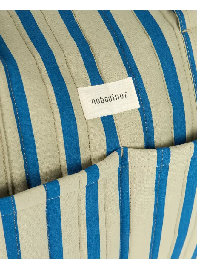 Stroller Bag Stories Limited - Green Blue Stripes - Nobodinoz