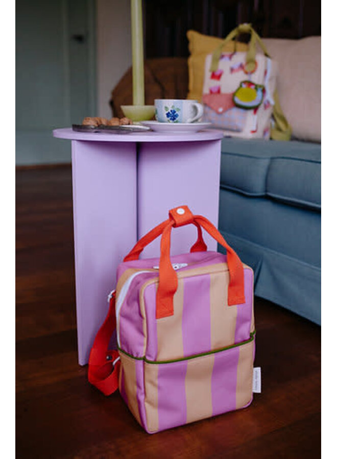 Rugzak Small - Stripes Rosebay Apple - Sticky Lemon