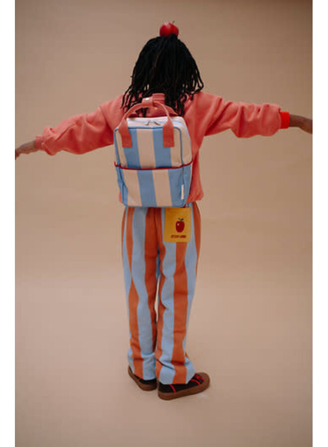 Rugzak Small - Stripes Cloud Blue Beige - Sticky Lemon