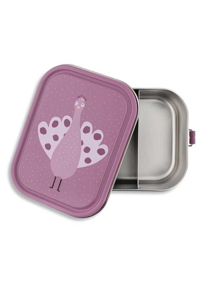 Lunch box large - Steel - Mrs. Peacock - Trixie