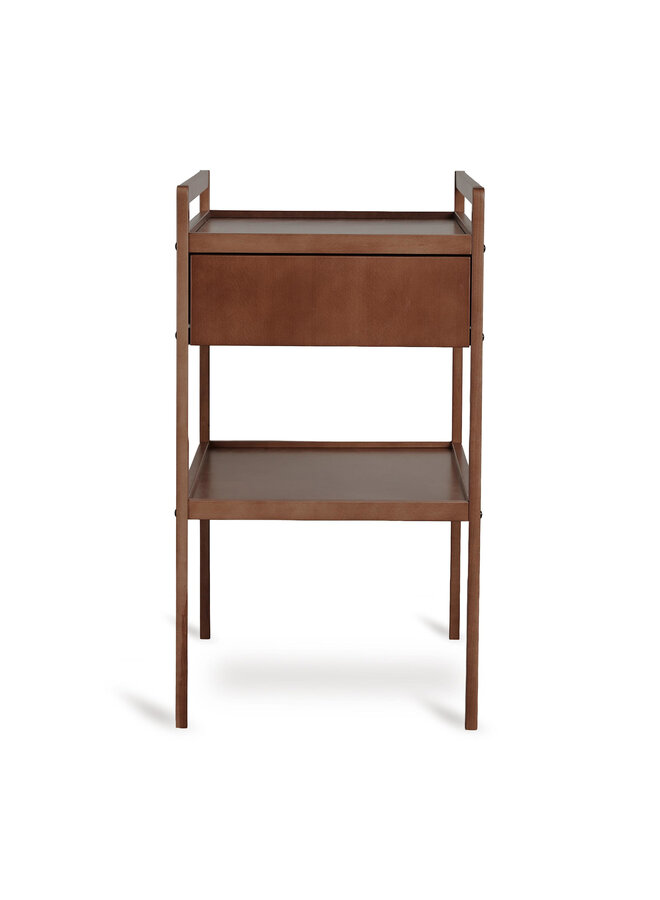 Luiertafel Mori met lade - Walnut - Quax