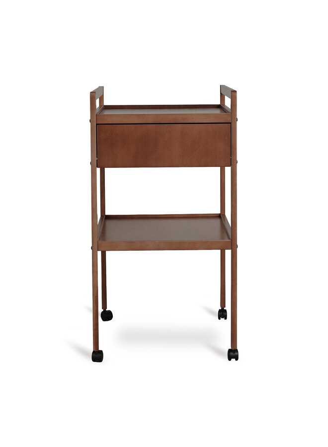Luiertafel Mori met lade - Walnut - Quax