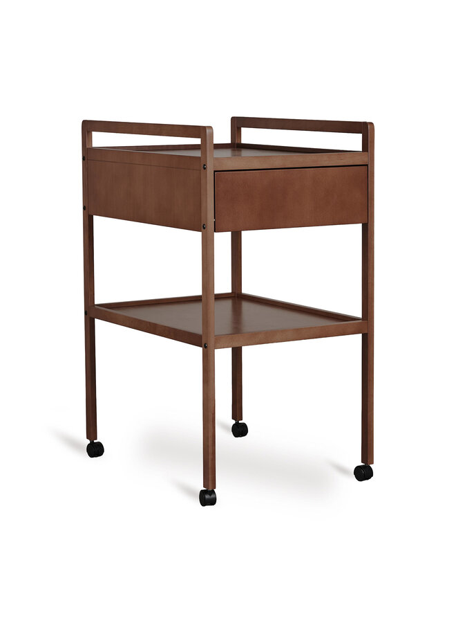 Luiertafel Mori met lade - Walnut - Quax