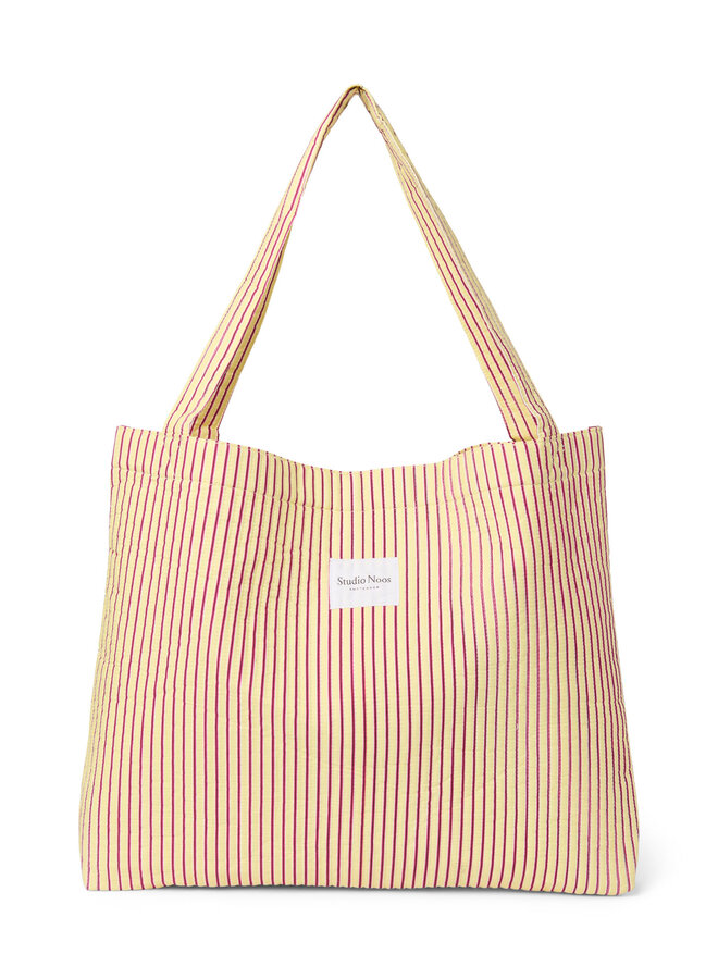 Mom Bag - Poplin Striped - Butter Yellow - Studio Noos