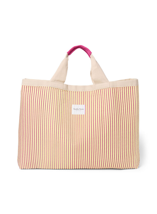 Strandtas - Poplin Striped - Studio Noos