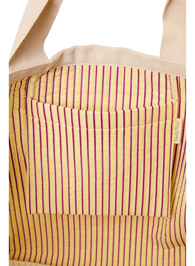 Strandtas - Poplin Striped - Studio Noos