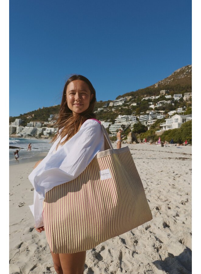 Strandtas - Poplin Striped - Studio Noos
