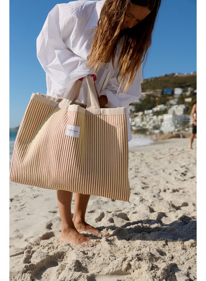 Strandtas - Poplin Striped - Studio Noos