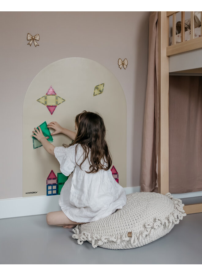 Verplaatsbare Magnetische Muursticker - Beige - Kinderly