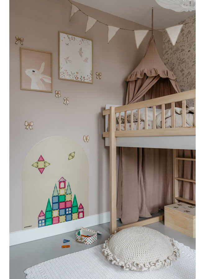 Verplaatsbare Magnetische Muursticker - Beige - Kinderly