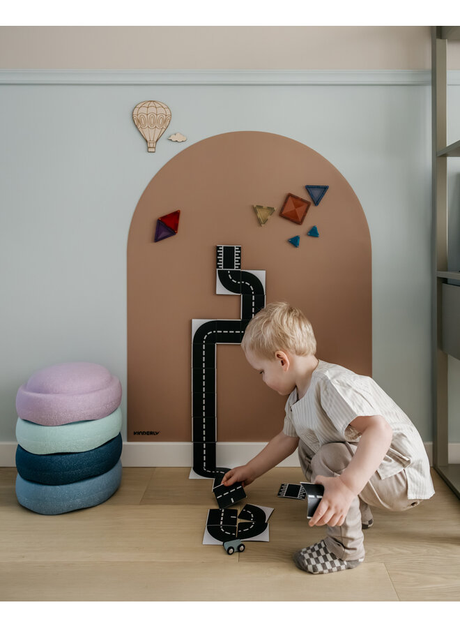 Verplaatsbare Magnetische Muursticker - Mocha - Kinderly