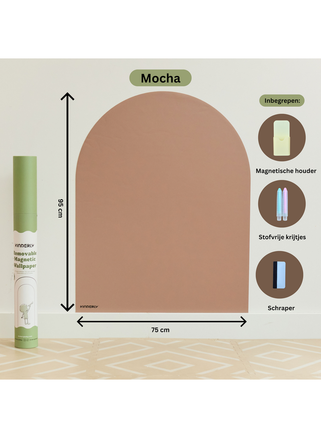 Verplaatsbare Magnetische Muursticker - Mocha - Kinderly