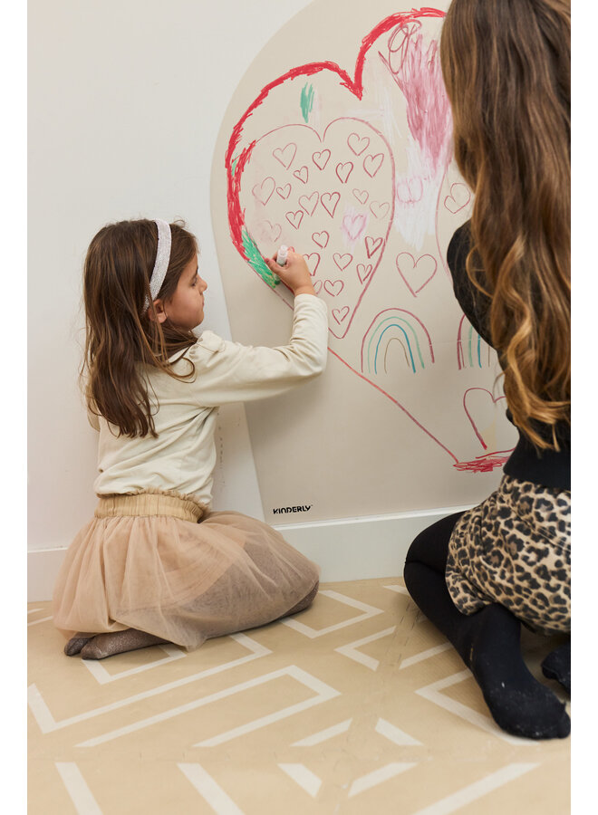 Verplaatsbare Magnetische Muursticker - Sand - Kinderly