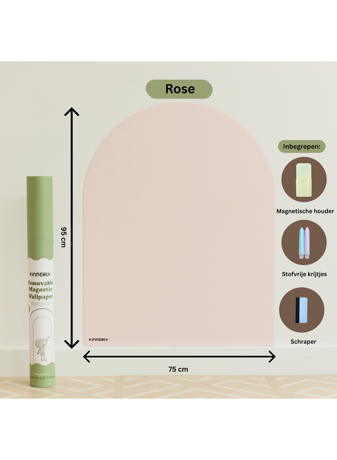 Verplaatsbare Magnetische Muursticker - Rose - Kinderly